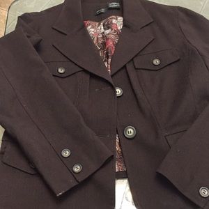 Nicole Miller dress jacket in brown size 10